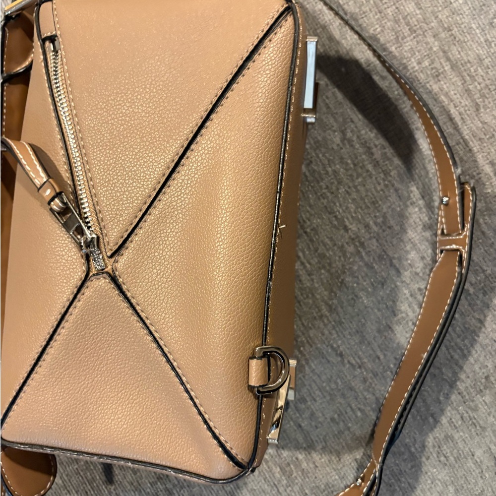 Puzzle Bag Women’s Tan Leather Crossbody Bag